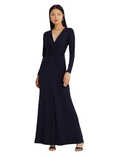 Women's Twisted Long-Sleeve Gown