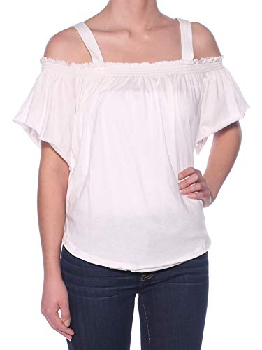 We The Free Womens Ruffled Off-The-Shoulder Casual Top