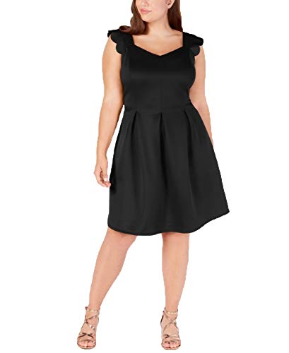 Trendy Plus Size Scalloped A-Line Dress