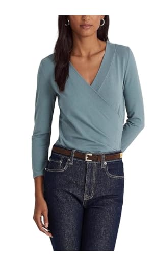 LAUREN Ralph Lauren Surplice Jersey Top