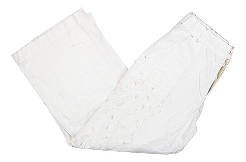 Free People  Women's  Paint Splatter Casual Jeans Ivory 4