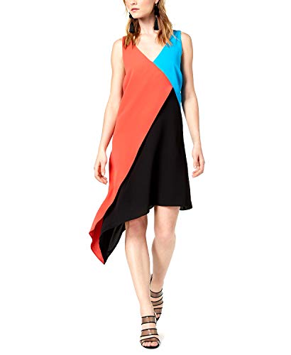 Asymmetrical Colorblocked Dress