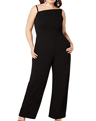 Trendy Plus Size Asymmetrical-Neckline Jumpsuit
