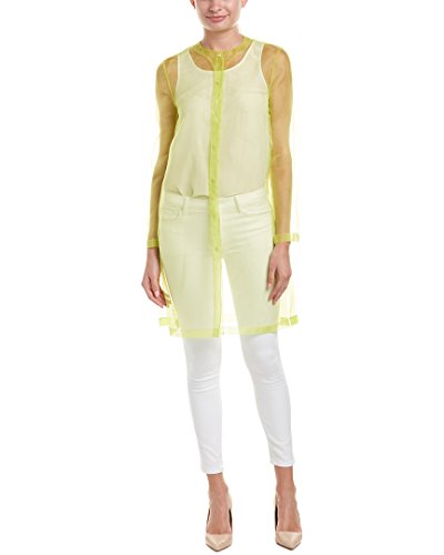 Anne Klein Women's Sheer Organza Topper, Sprout, 4