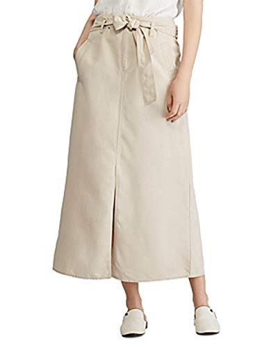Lauren Ralph Lauren Belted Canvas Skirt