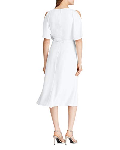 Lauren Ralph Lauren Belted Crepe Cocktail Dress