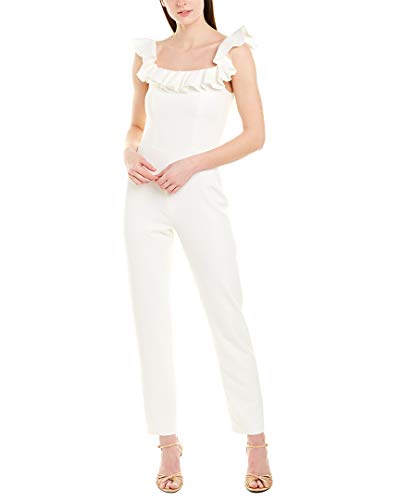 French Connection Womens Off-Shoulder Ruffle Jumpsuit