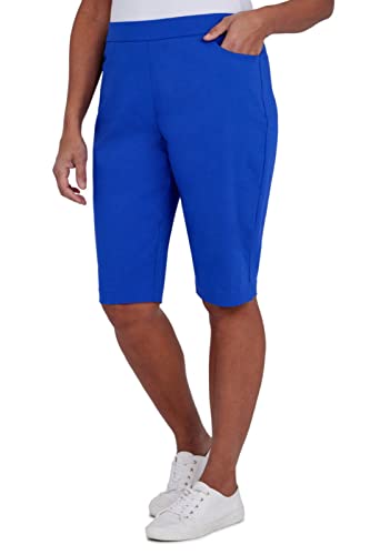 Alfred Dunner Womens Pull-On Bermuda Shorts