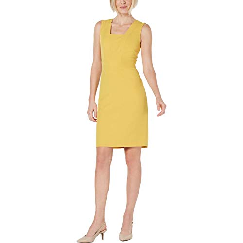 Square-Neck Sheath Dress