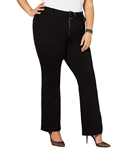 I.N.C. Petite Plus Size Belted Ponte Bootcut Pants
