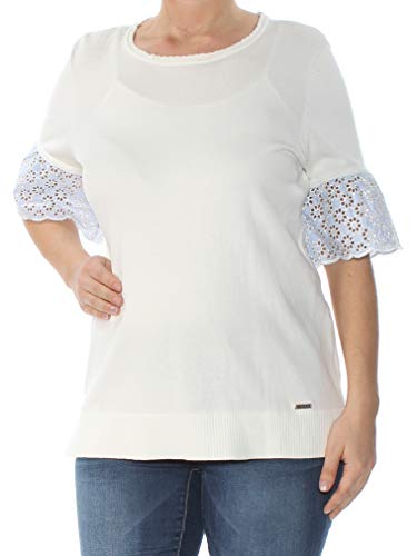 Cotton Eyelet-Sleeve Top