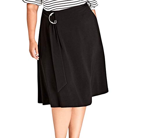 Trendy Plus Size A-Line Swing Skirt