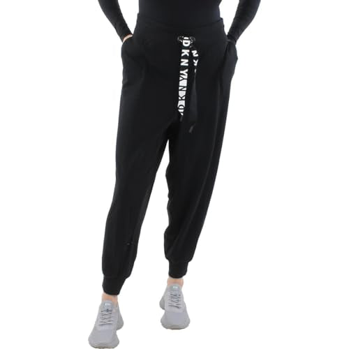 DKNY Plus Size Logo Drawstring Jogger Cuffed Pants