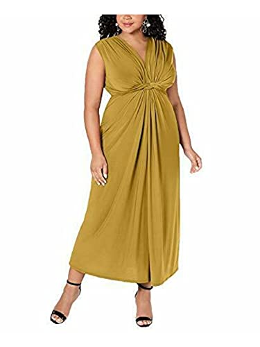 Trendy Plus Size Sleeveless Knotted Maxi Dress