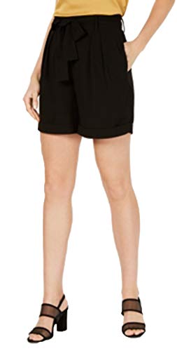 Belted Solid Shorts