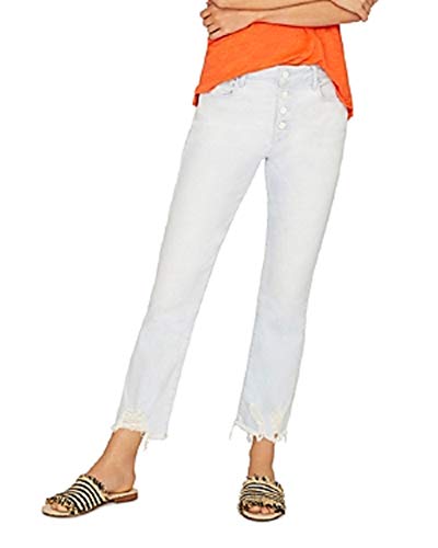Connector Kick Frayed-Hem Capri Jeans