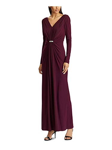 Lauren Ralph Lauren Georgette Overlay Jersey Gown