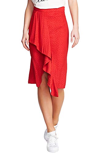 Leopard Printed Ruffled Skirt