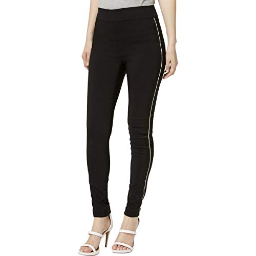 I.N.C. Petite Satin-Stripe Skinny Pants
