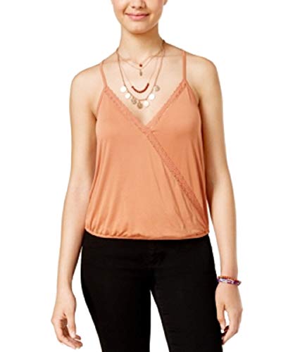 Juniors' Surplice Racerback Tank Top