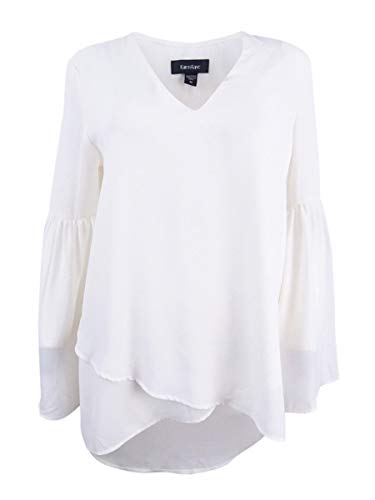 Karen Kane Women Medium Chiffon V-Neck Crossover Blouse