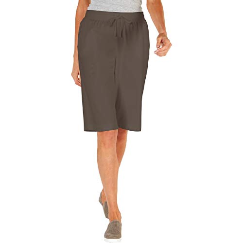 Karen Scott Sport Womens Plus Sport Skimmer Workout Fitness Athletic Shorts