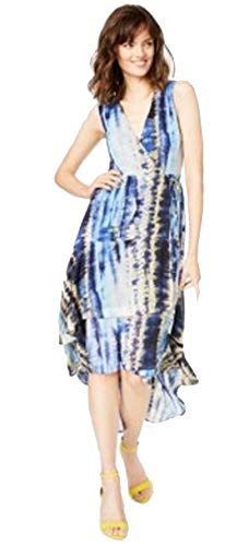 INC Petite Tie-Dyed High-Low Dress