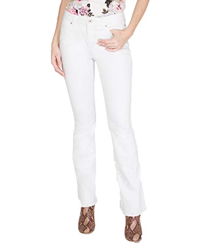 INC Petite White Boot-Cut Jeans