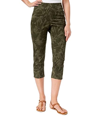 Printed Pull-On Capri Pants