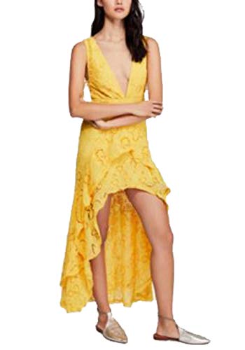 Free People Catalina Plunging High Low Dress