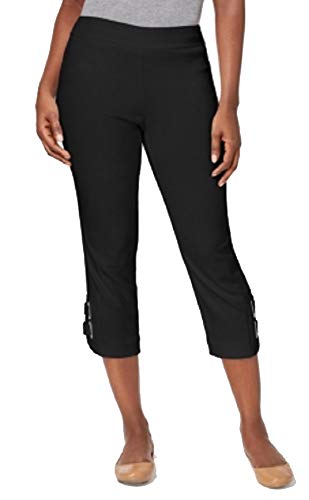 Buckle-Hem Capri Pants