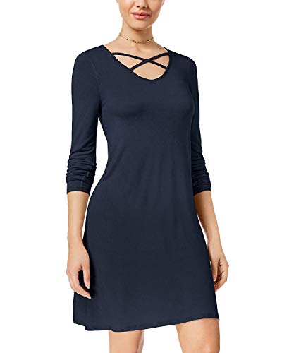 Juniors' Crisscross Swing Dress