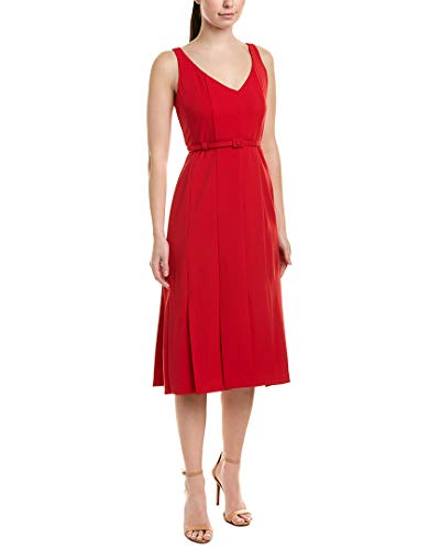 Sleeveless Belted Sheath Dress