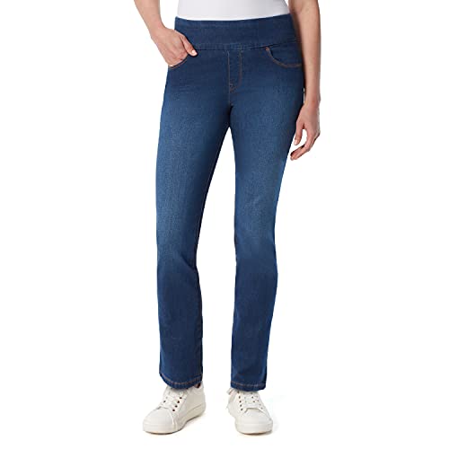 Petite Amanda High Rise Slim-Fit Pull-On Jeans