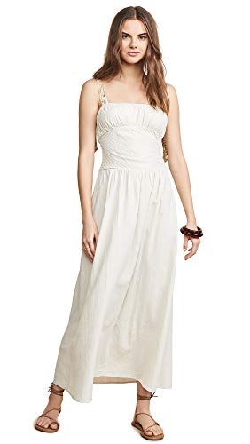 Free People Women's Santorini Midi Dress, Ecru, Off White, 4