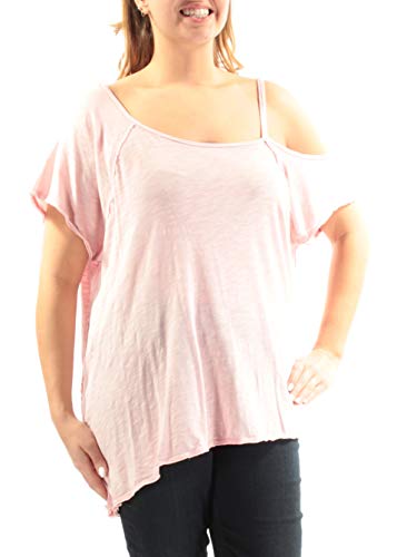 Free People Womens Coraline Tee Pink LG (Women's 12)
