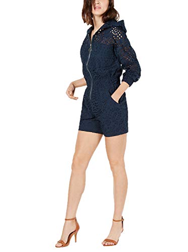 Cotton Hooded Eyelet Romper