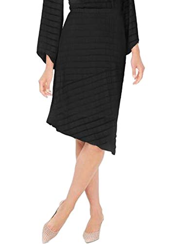 Pointed-Hem Midi Skirt