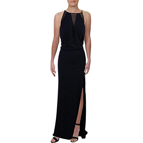 Trendy Plus Size Illusion Slit Gown