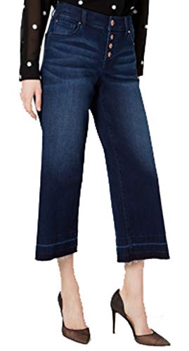 INC Petite Cropped Wide-Leg Denim