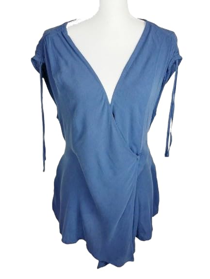 Bobeau Womens Wrap Sleeveless Blouse