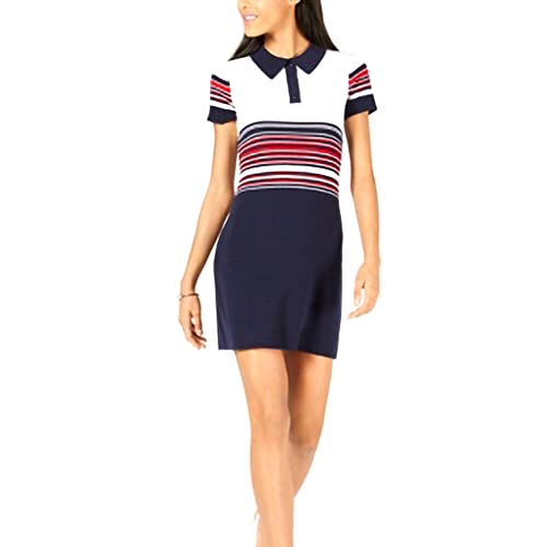 Striped Polo Sweater Dress