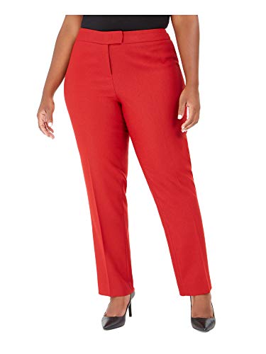 Plus Size Straight-Leg Trousers