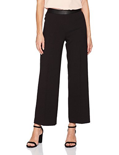Eco Leather Detailed Solid Trouser