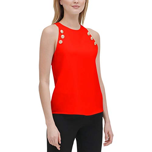 Button-Detail Tank Top