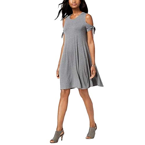 Cold-Shoulder Swing Dress