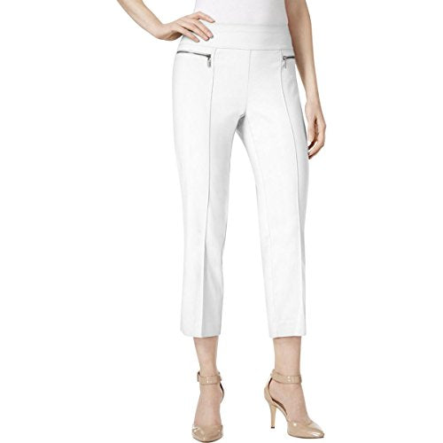 Petite Pull-On Faux Zip-Pocket Capri Pants
