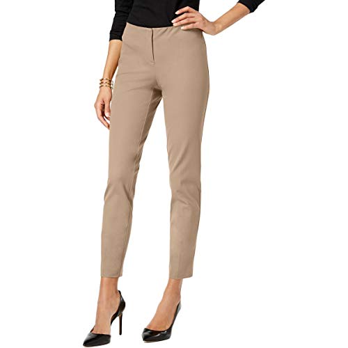 Alfani Womens Skinny Ankle Dress Pants Tan 14