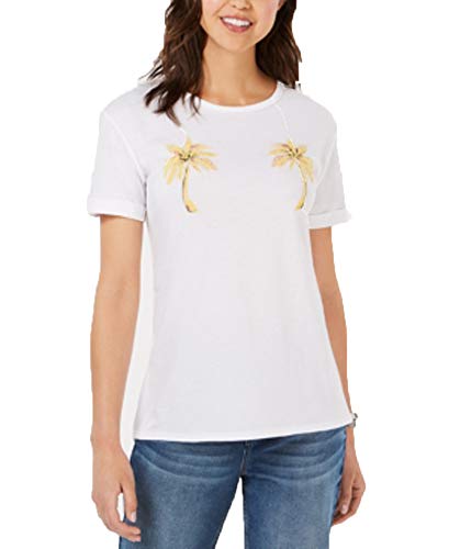 Embroidered Palm-Tree T-Shirt