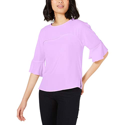 Ruffle-Sleeve Blouse